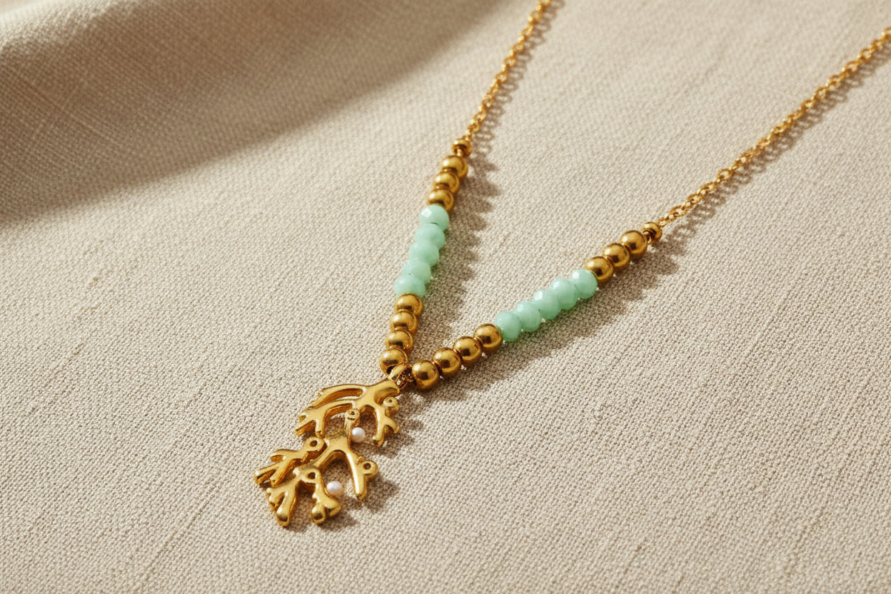 Coral Charm Necklace