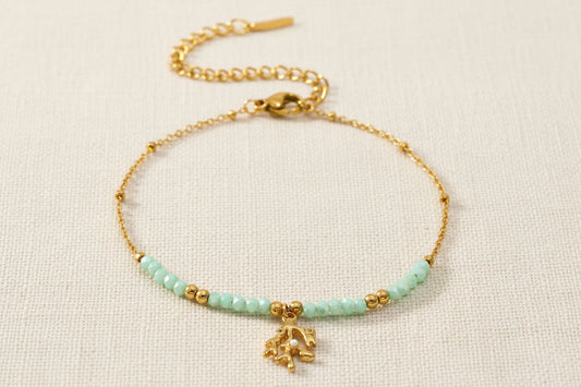 Coral Charm Bracelet