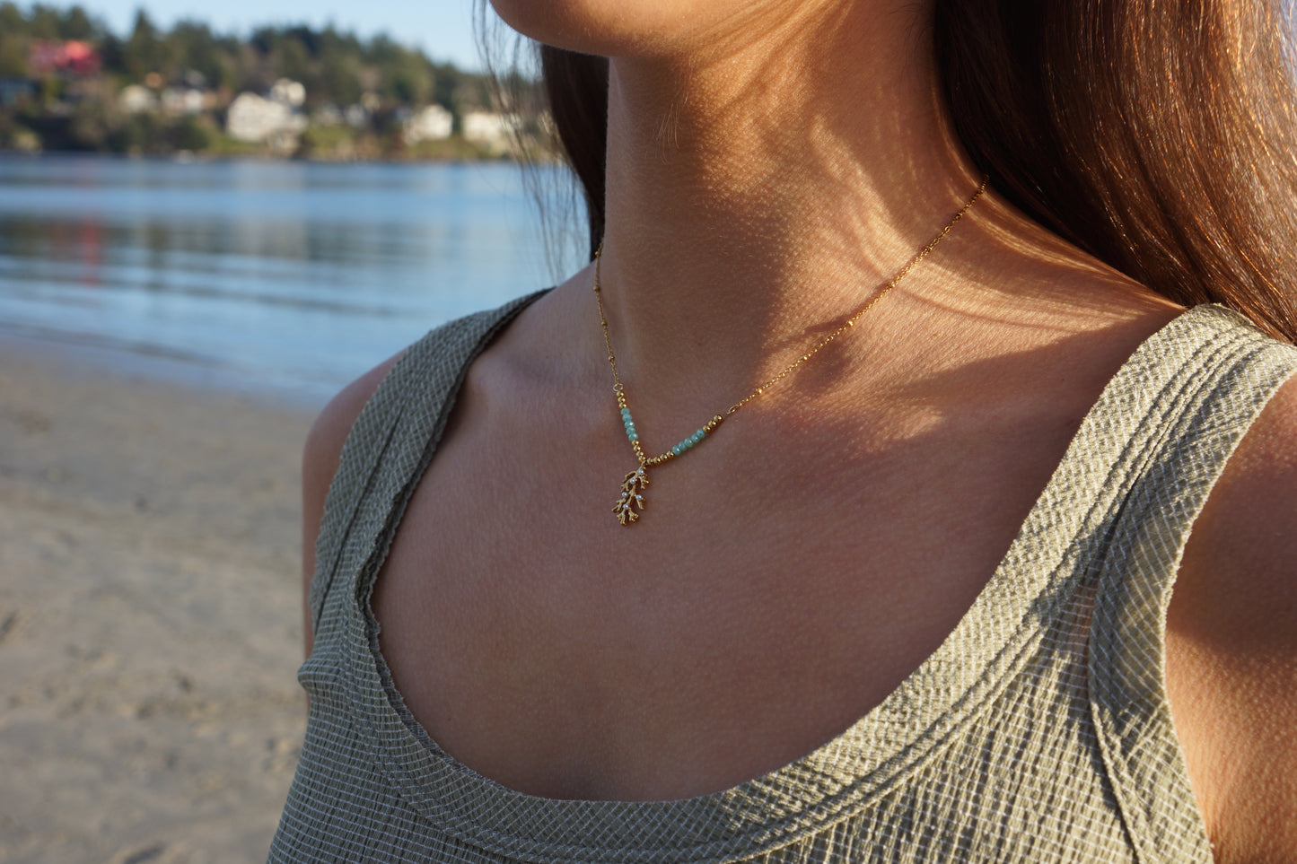 Coral Charm Necklace